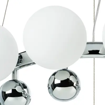 801124 Люстра SFERETTA 12х40W G9 ХРОМ/БЕЛЫЙ Lightstar