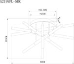 Потолочная люстра Arte Lamp FERNANDO A2199PL-5BK, 1хLED