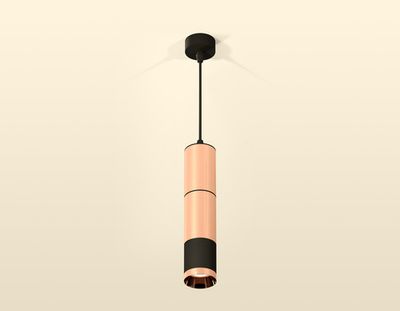 Комплект подвесного светильника XP6302010 PPG/SBK золото розовое полированное/черный песок MR16 GU5.3 (A2302, C6326, A2061, C6326, A2061, C6302, N6135)