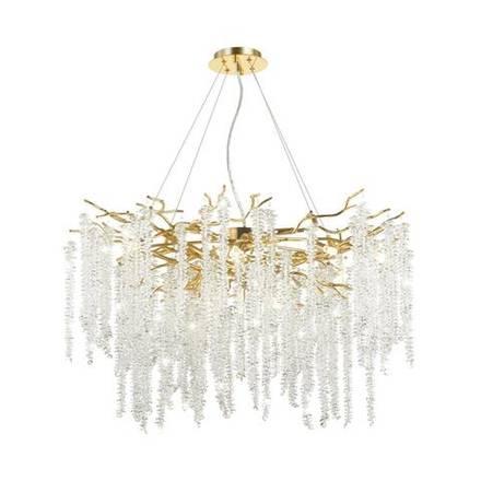 5005/14 HALL ODL23 617 золотой/прозрачный металл/хрусталь Люстра G9 14*40W BANCHE