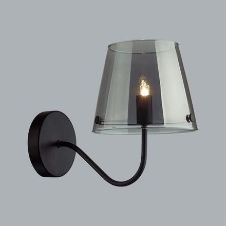 6570/1W MODERNI LN25 черный/дымчатый/металл/стекло Бра G9 1*20W 220V SMOKY