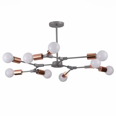 SLE106403-09 Люстра подвесная Серый, Розовое золото E27 9*60W