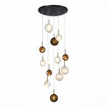 SL1183.543.12 Светильник подвесной ST-Luce Латунь/Черный, Белый G4 12*5W