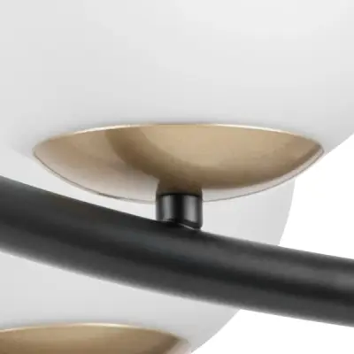 815360 Люстра CROCO 6х40W E14 ЧЕРНЫЙ МАТОВЫЙ/ЗОЛОТО Lightstar