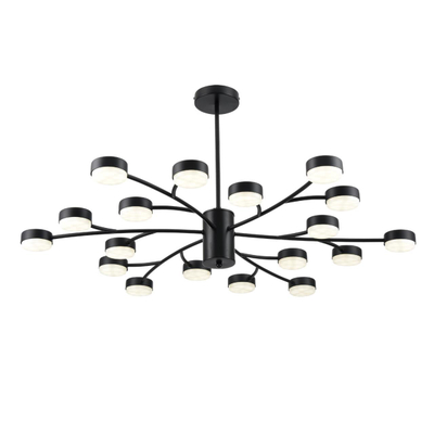 8117/18 COMFI LN26 235 черный, металл Люстра LED GX53 18*7W 220V TORINA