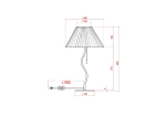 Декоративная настольная лампа Arte Lamp AGATHA A5069LT-1WH, 1хE27