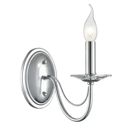 8034/1W CLASSI LN26 082 металл/стекло, хром/прозрачный Бра E14 1*40W 220V INCANTO