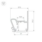 Профиль STRETCH-S-20-WALL-SIDE-2000 (RESPECT-ST) (Arlight, Алюминий)