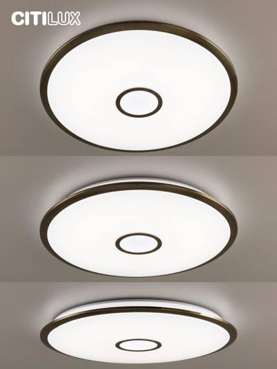 Citilux Старлайт Смарт CL703A103G RGB Умная люстра Бронза