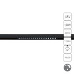 Магнитный трековый светильник Arte Lamp LINEA 0.1-10V A4685PL-1BK, 1хLED