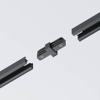 Коннектор прямой Unity черный, TRA001C-11B. TM Maytoni