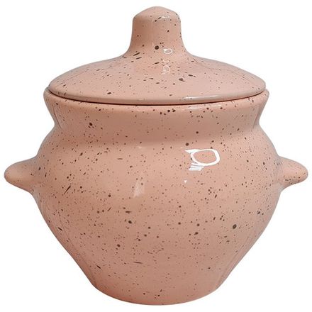 Горшок для жаркого 0,5л. с ручками, фламинго