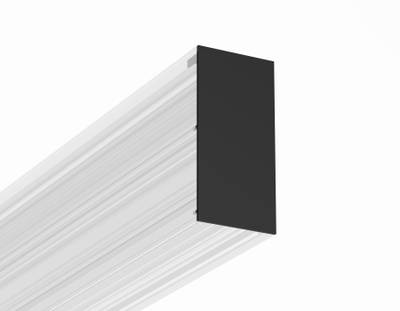 Комплект заглушек для шинопровода Magnetic standard 48V 10mm GL1988 BK черный 10*20*20 2шт