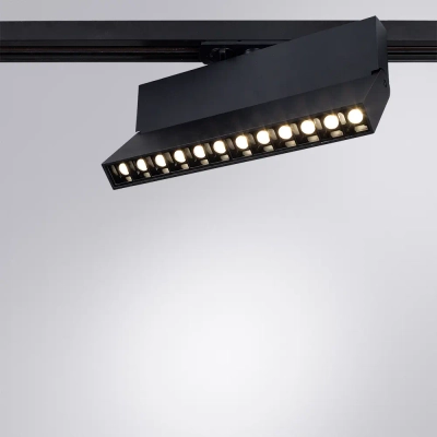 Трековый светильник Arte Lamp FLASH A4573PL-1BK, 1хLED