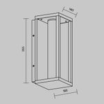 Настенный светильник (бра) Expo 3000К 12Вт IP 54, O480WL-L12B3K. TM Maytoni