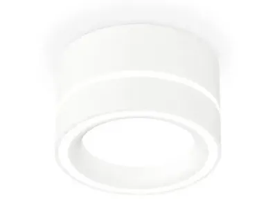 Комплект накладного светильника с акрилом XS8101018 SWH/FR белый песок/белый матовый GX53 (C8101, N8433)