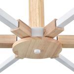 8095/6C MODERNI LN25 268 белый/белый металл, дерево/металл Люстра потолочная Е27 6*60W 220V COLANGE