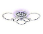 Потолочный светодиодный светильник с пультом FA413/4+2 CH хром 132W 840*600*120 (ПДУ РАДИО 2.4G)