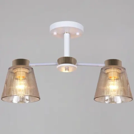20560-0.3-02 WH+FG светильник потолочный Reluce, E27х2