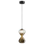 5094/4L PENDANT ODL25 357 черный/прозрачн./золотой градиент/металл/стекло Подвес LED 4W 4000K 388Лм GLESSI