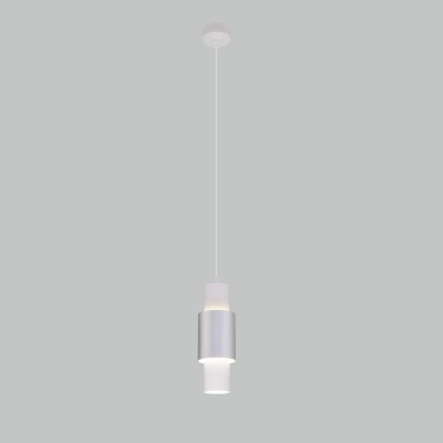Подвесной светодиодный светильник 50204/1 LED белый/матовое серебро, LED