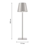 Настольная лампа Pyari 4617-1T, LED*3.5W, 265LM, 4000K, touch dimmer. ТМ F-Promo
