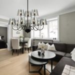 6570/9C MODERNI LN25 черный/дымчатый/металл/стекло Люстра потолочная G9 9*20W 220V SMOKY