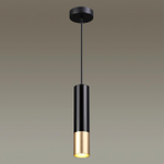 3876/1L HIGHTECH ODL19 405 черный с золотом Подвесной светильник GU10 1*50W 220V KIKO