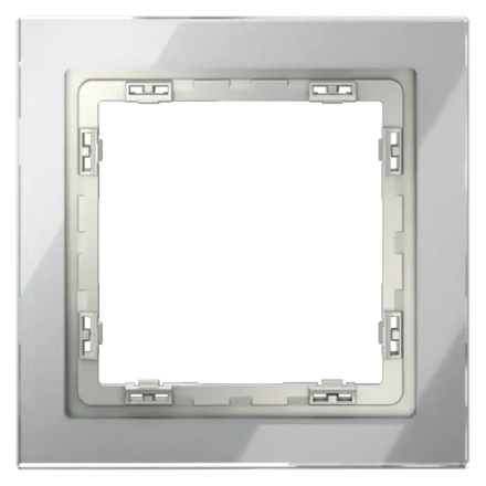 VLS110105 Рамка стеклянная VOLTUM S70 на 1 пост, (сталь, стекло). (ТМ Maytoni)