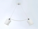 Светильник подвесной TR303154/2 WH/CH/FR белый/хром/белый матовый E27/2 max 40W 640*115*410
