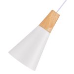 SLE125153-01 Подвес Белый/Белый, Светлое дерево E14 1*40W