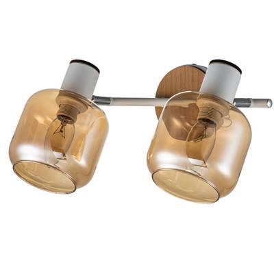 Спот Escada 10177/2A E14*40W White/Chrome/Wood