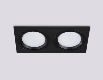 Светильник встраиваемый поворотный точечный TN51920/2 BK черный GX53 max 12W 220*115*23