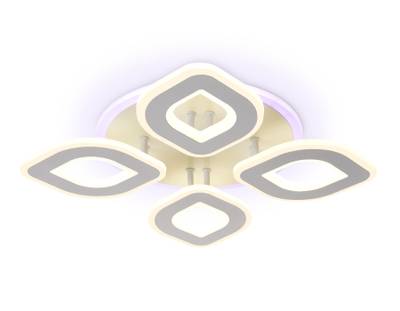 Потолочный светодиодный светильник с пультом FA8841/4 WH белый 3000K/4200K/6400K 80W 500*500*80 (ПДУ РАДИО 2.4G)