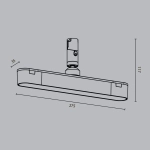 Трековый светильник Базис поворотный / Basis Rot Flexity 3000К 10Вт 100°, TR202-1-10W3K-B. TM Maytoni