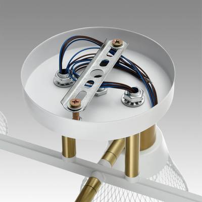 8045/6C MODERNI LN25 белый, латунь/белый металл/металл Люстра потолочная Е14 6*40W 220V ANRIYA