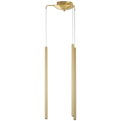 L5T747343 Люстра TUBO LED 25W 1600LM 25G ЗОЛОТО 4000K (574723+747343 (5шт)