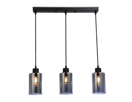 Подвесной светильник в стиле лофт TR3698/3 BK/SM черный/дымчатый E27*3 max 40W 560*100*1040