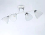 Светильник подвесной TR303003/4 WH/CH/FR белый/хром/белый матовый E27/4 max 40W 780*350*240