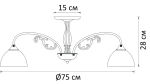 Потолочная люстра Arte Lamp SPICA A3037PL-8AB, 8хE27