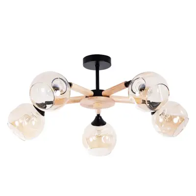 Потолочная люстра Arte Lamp BRANSON A4370PL-5BR, 5хE27