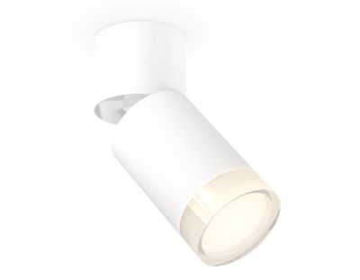 Комплект накладного поворотного светильника XM6312080 SWH/FR/CL белый песок/белый матовый/прозрачный MR16 GU5.3 (A2220, C6312, N6241)