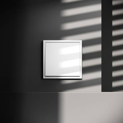 VLS010301 Проходной переключатель встраиваемый VOLTUM S70 одноклавишный 10А, (белый глянцевый) (ТМ Maytoni)