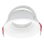 ST257.508.01 Св-к встр. Белый GU10 1*50W  IP65 D93xH53 220V Без ламп