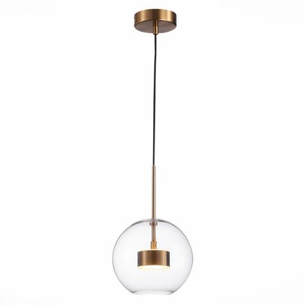 SL1133.233.01 Светильник подвесной ST-Luce Латунь/Прозрачный LED 1*14W 3000K