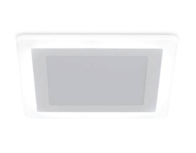 Встраиваемый cветодиодный светильник с подсветкой DCR390 3W+3W 4200K+4200K 220-240V 105*105*20 (A75*75)