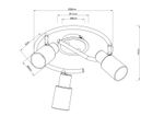 Спот Arte Lamp CAVALLETTA A4510PL-3SS, 3хE14