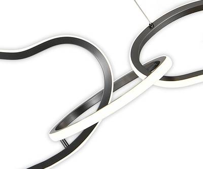 07609-5AL,12 Люстра Сена матовый никель w120*29 h150 Led 100W (4000K)