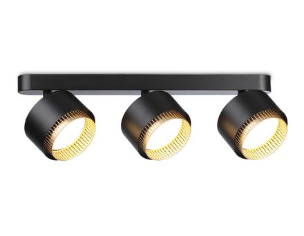 Светильник накладной TN71295/3 BK/GD черный/золото GX53/3 max 12W 400*95*137