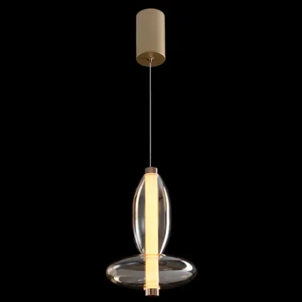 Светильник подвесной Crystal Lux QUASAR SP7W LED AMBER 3790/207